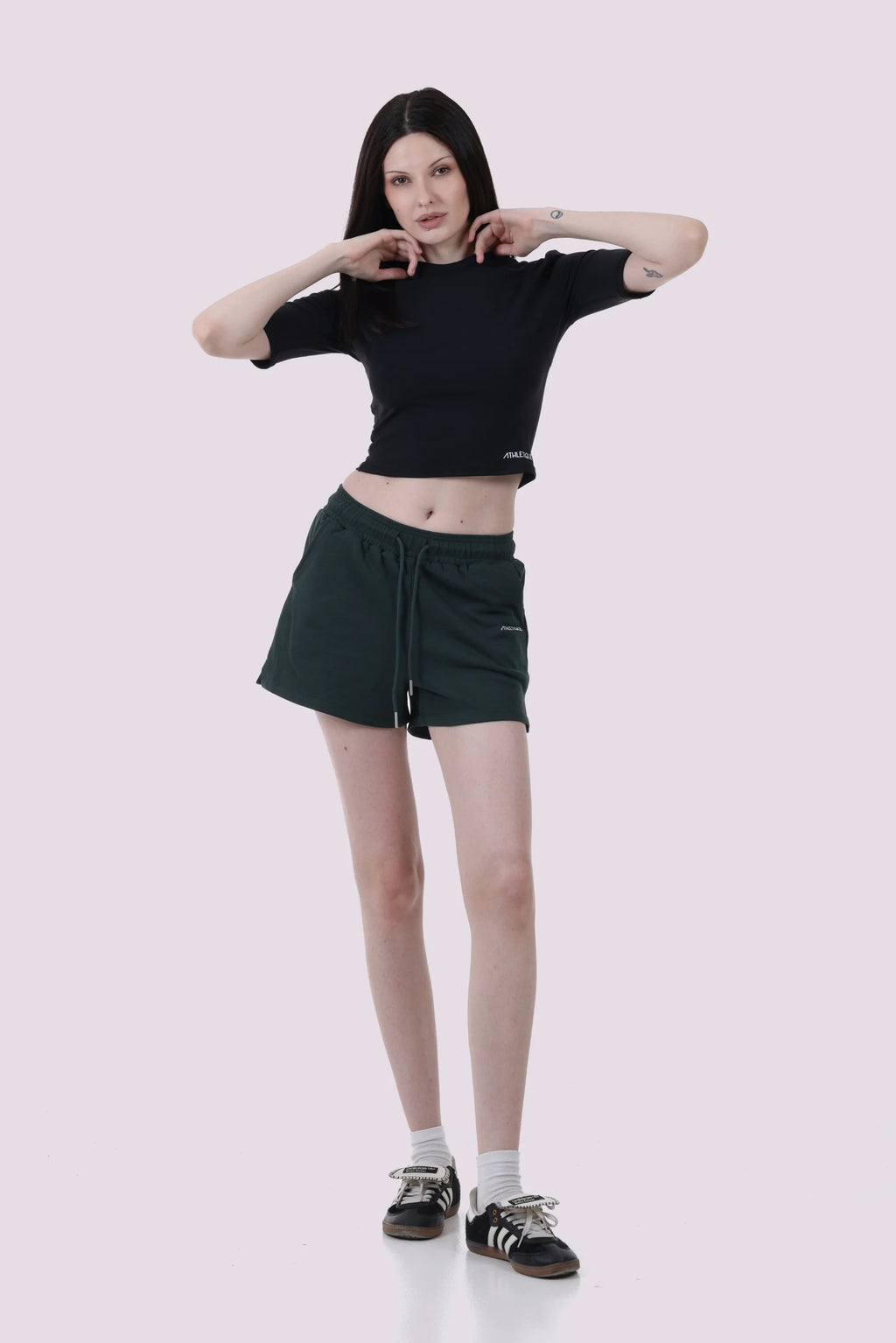 Mid Sleeve Crop