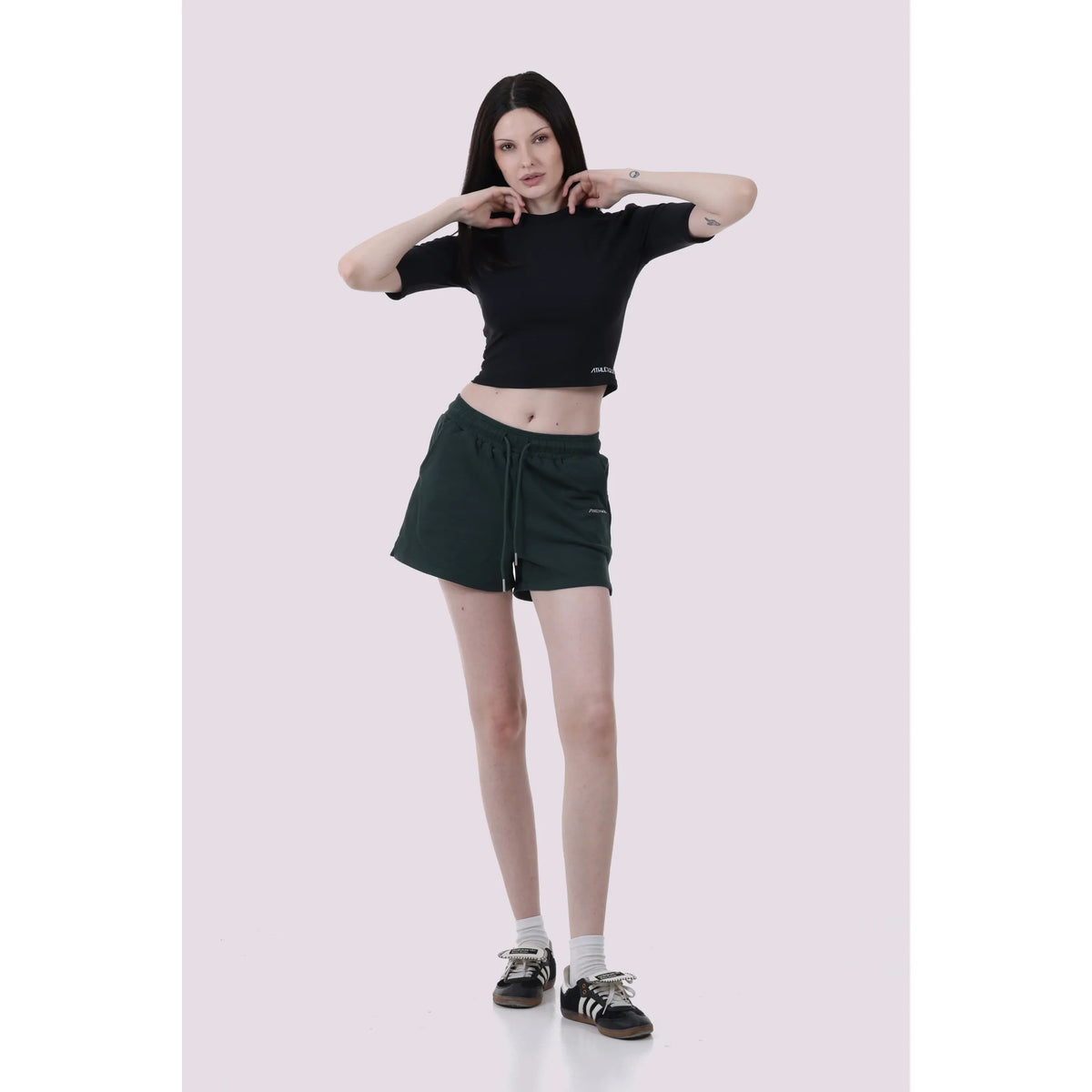Mid Sleeve Crop