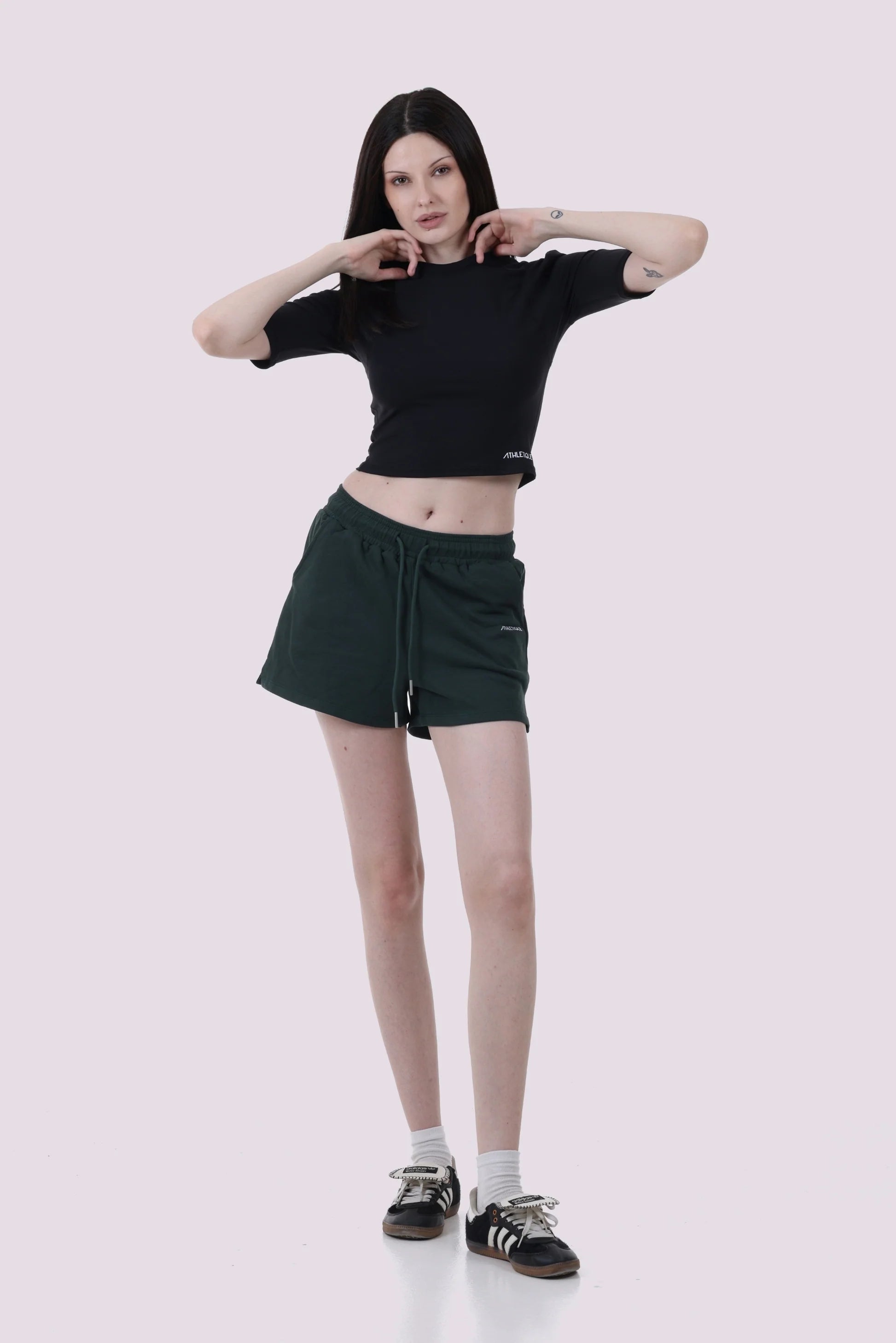 Mid Sleeve Crop