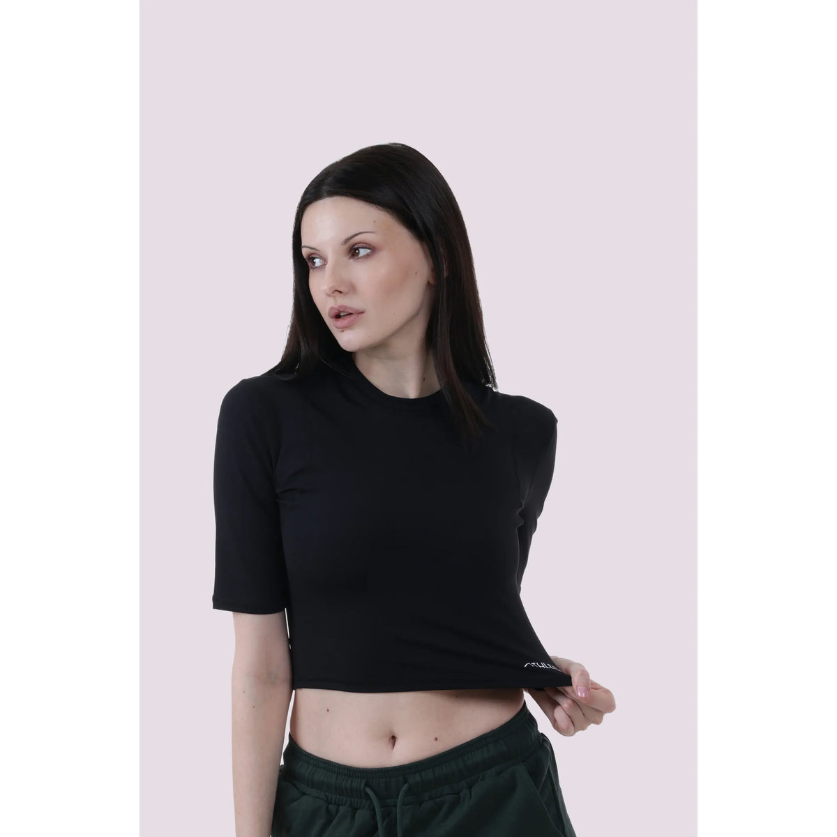 Mid Sleeve Crop