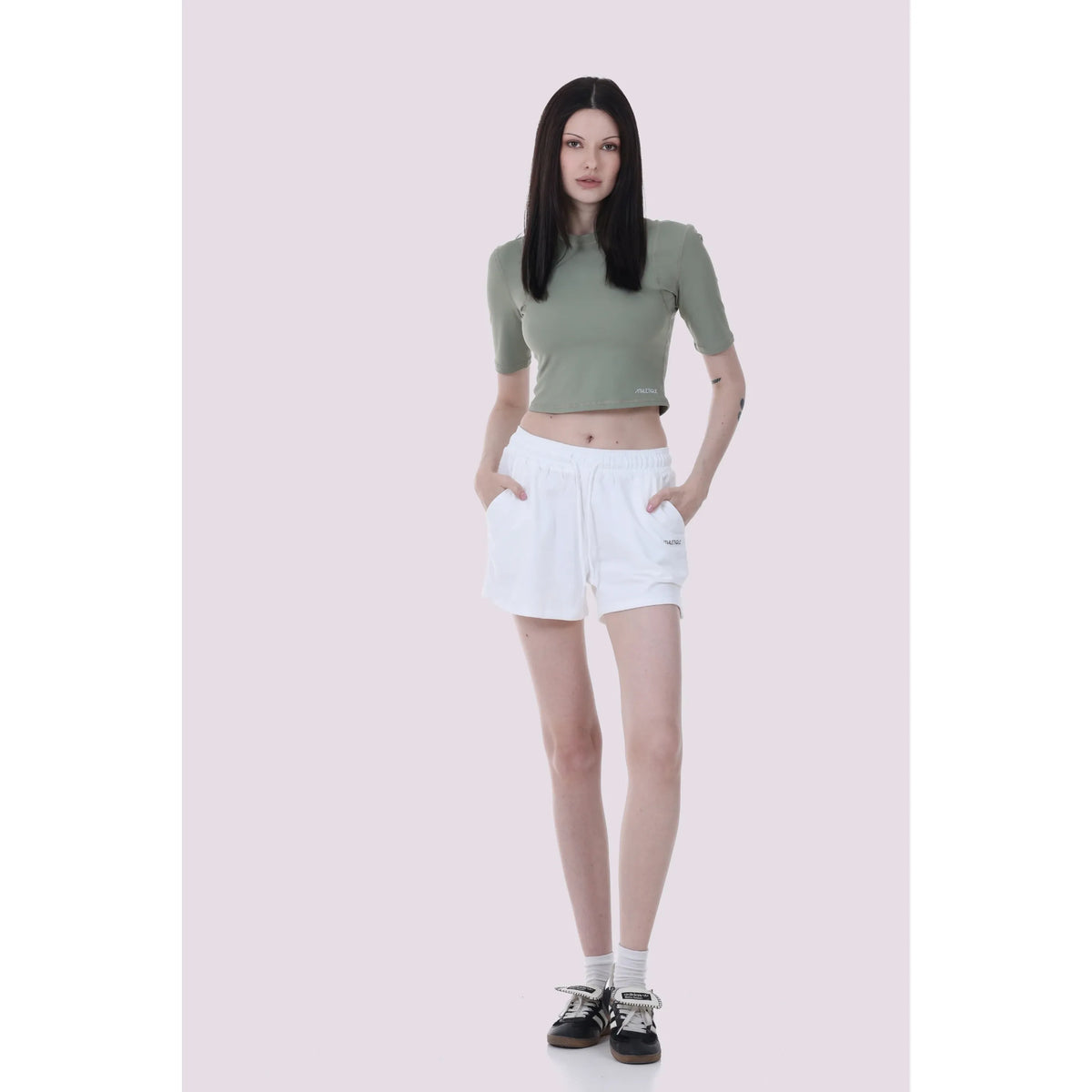 Mid Sleeve Crop