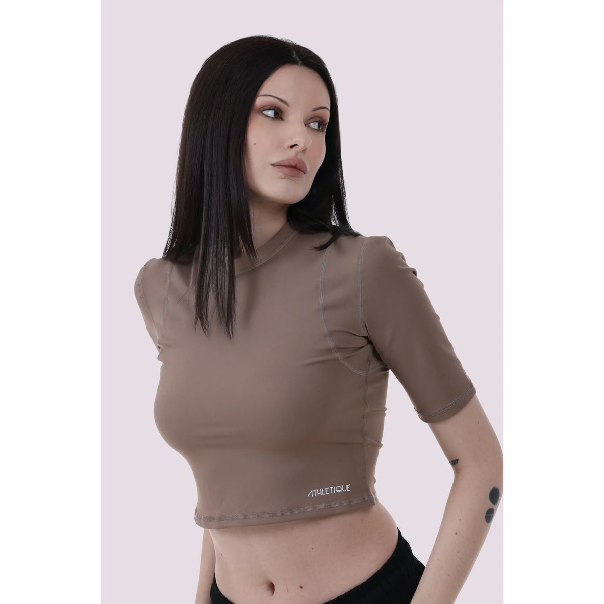 Mid Sleeve Crop